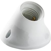 Portalámparas Zócalo curvo E27 curvo blanco, 178.1 FAMATEL