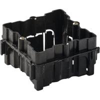 Caja empotrar universal cuadrada negra, 3102.1 FAMATEL, 66x66x41 mm