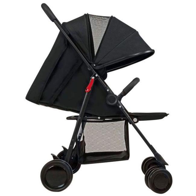 Silla de paseo Nova negra ASALVO Ultraligera, asiento totalmente reclinable, suspensión en las cuatro ruedas. Peso máximo recomendado 15 kg, 95x50x77 cm. Silla de paseo Nova negra ASALVO Ultraligera, asiento totalmente reclinable, suspensión en las cuatro ruedas. Peso máximo recomendado 15 kg, 95x50x77 cm.