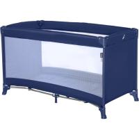 Cuna de viaje Creta azul ASALVO Plegable ultrarápido tipo paraguas, base acolchada, dos laterales con red y bolsa para transporte.