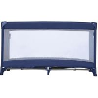 Cuna de viaje Creta azul ASALVO Plegable ultrarápido tipo paraguas, base acolchada, dos laterales con red y bolsa para transporte.