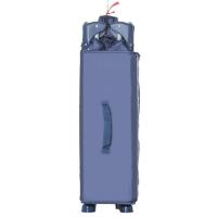 Cuna de viaje Creta azul ASALVO Plegable ultrarápido tipo paraguas, base acolchada, dos laterales con red y bolsa para transporte.