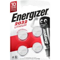 Pila de botón de litio, 3V, CR2032 ENERGIZER, pack 4 uds