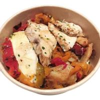 Pechuga de pollo asada con pisto, al peso, compra mínima 250 g