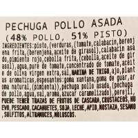 Pechuga de pollo asada con pisto, al peso, compra mínima 250 g