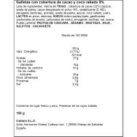 Galleta capricho de coco CUÉTARA, paquete 160 g