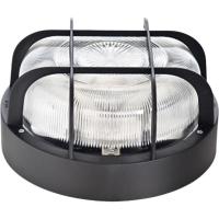 Aplique exterior redondo negro con rejilla E27 60W, 4411G FAMATEL