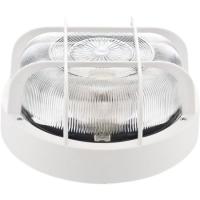 Aplique exterior redondo blanco con rejilla E27 60W, 4412G FAMATEL