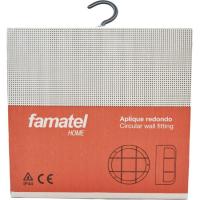 Aplique exterior redondo blanco con rejilla E27 60W, 4412G FAMATEL