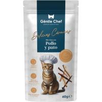 Snack delicias cárnicas mix para gato GËNTLE CHEF, bolsa 60 g