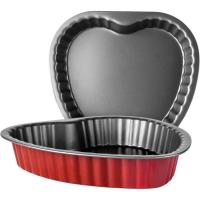 Molde  de aluminio corazón rojo IBILI,  25 cm
