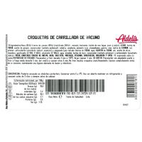 Croqueta de carrilleras ALDELÍS, al peso, compra mínima 250 g