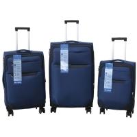 AR 22035 trolley ertain urdina, poliesterra, konbinazio giltzarrapoa, 42x29x68 cm