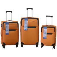 Trolley grande marrón, poliéster, candado combinación, 22035 AR, 48x32x69 cm