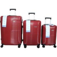 Trolley mediano granate, ABS, cierre combinación, 4 ruedas, N22 AR, 42x28x66 cm