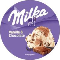 Helado vainilla-chocolate MILKA, tarrina 425 ml