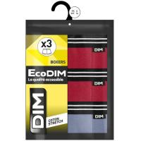 Bóxer infantil algodón elástico, azul/rojo talla 8 ECODIM, pack 3 uds