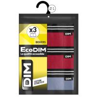 Bóxer infantil algodón elástico, azul/rojo talla 16 ECODIM, pack 3 uds