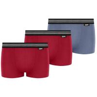 Bóxer infantil algodón elástico, azul/rojo talla 16 ECODIM, pack 3 uds