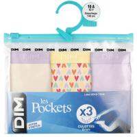 Braga infantil algodón elástico, lila talla 16 DIM, pack 3 uds Braga infantil algodón elástico, lila talla 16 DIM, pack 3 uds