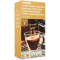 EROSKI Espresso kafea eho naturala, paketea 250 g