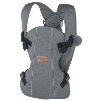 Mochila portabebé Dual gris JANE Ergonómica y transpirable. 3 Posiciones de transporte del bebé: hacia el adulto, hacia el sentido de la marcha y en la espalda del adulto. Reposacabezas regulable y apertura total de la parte frontal.
