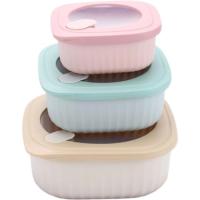 Set 3 herméticos cuadrados soft CASTEY Set 3 herméticos cuadrados soft CASTEY