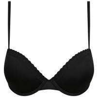 Sujetador mujer con aro microfibra, negro DIM, talla 100B