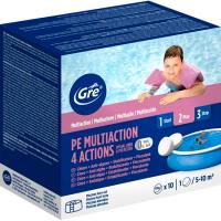 Cloro Multiacción 4 acciones, pastillas 250 g, 0% ácido bórico GRE, 5 kg