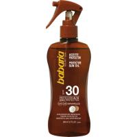 Aceite bronceador solar gel luminoso BABARIA, pistola 200 ml Aceite bronceador solar gel luminoso BABARIA, pistola 200 ml