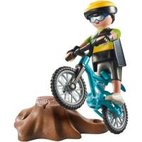 PLAYMOBIL mendiko txirrindularia, gom. adina: +4 urte