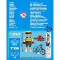 PLAYMOBIL mendiko txirrindularia, gom. adina: +4 urte