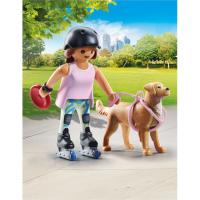 PLAYMOBIL patinatzailea Retrieverrarekin, gom. adina: +4 urte PLAYMOBIL patinatzailea Retrieverrarekin, gom. adina: +4 urte