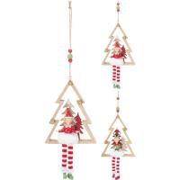 Adorno Navideño colgante: Elfo en árbol, 12x3x35 cm, ¿Cuál te llegará?, 1 ud
