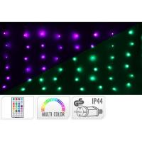 Cortina de Luz Navideña, 120 luces Led RGB Multicolor, IP44, para interior y exterior, con enchufe, 60x300 cm