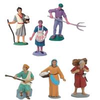 Figuras para Belén Navideño, Pastor de 7 cm, Sutido ¿Cuál te llegará?, pack 3 uds