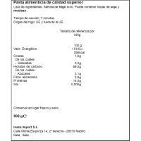Spaguettini Nº2 RUMMO, paquete 500 g