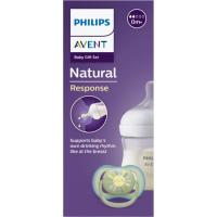 Biberón 125 ml + chupete ultra air 0-6m AVENT, set 1 ud