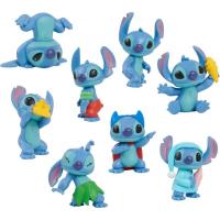Pack 8 figuras Stitch, 5cm edad rec:+3 años DISNEY STITCH