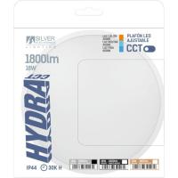 Plafón led redondo marco blanco, 8W, 1800 LM, 490501 SILVER ELECTRONICS, Ø28,5 cm