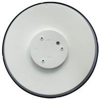 Plafón led redondo marco negro, 8W, 1800 LM, 490505 SILVER ELECTRONICS, Ø28,5 cm