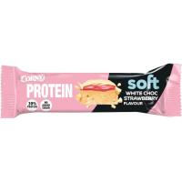Barrita de proteína c/ chocolate blanco-fresa CORNY, 1 ud, 45 g