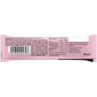 Barrita de proteína c/ chocolate blanco-fresa CORNY, 1 ud, 45 g