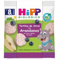 Tortitas de arroz con arándanos bio HIPP, bolsa 30 g