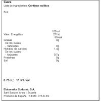 Cava Brut Icónica ANNA, botella 75 cl