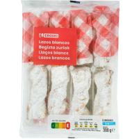 Lazos blancos EROSKI, bandeja 300 g