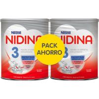 Leche de crecimiento NIDINA 3, pack 2x800 g