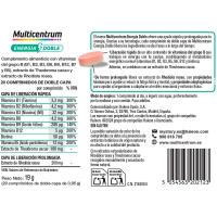 Vitaminas doble energía en compimidos MULTICENTRUM, caja 20 uds