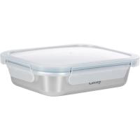 Hermético de acero rectangular 820 ml CASTEY, 20x15x5 cm