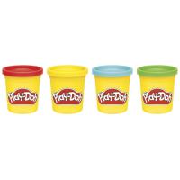 Pack 4 botes, 340gr colores surtidos edad rec:+2 años PLAY-DOH